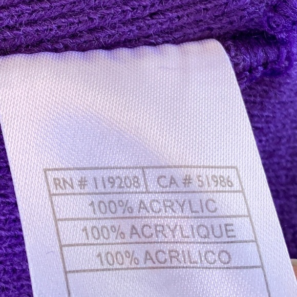 NEW NFL Team Apparel Minnesota Vikings Knit Hat Purple Beanie - Picture 5 of 7